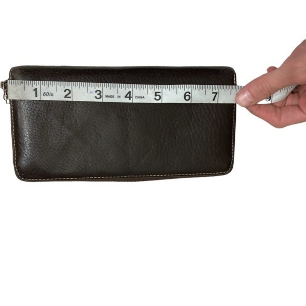 Coach brown zipper clutch wallet - Picture 3 of 12